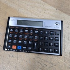HP 12c Platinum Vintage Calculator 25th Anniversary Edition 1981-2006 -Tested A 
