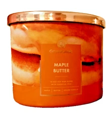 MAPLE BUTTER LARGE JAR CANDLE 14.5 oz 3 WICK GOOSE CREEK CANDLE NEW SOY WAX 1