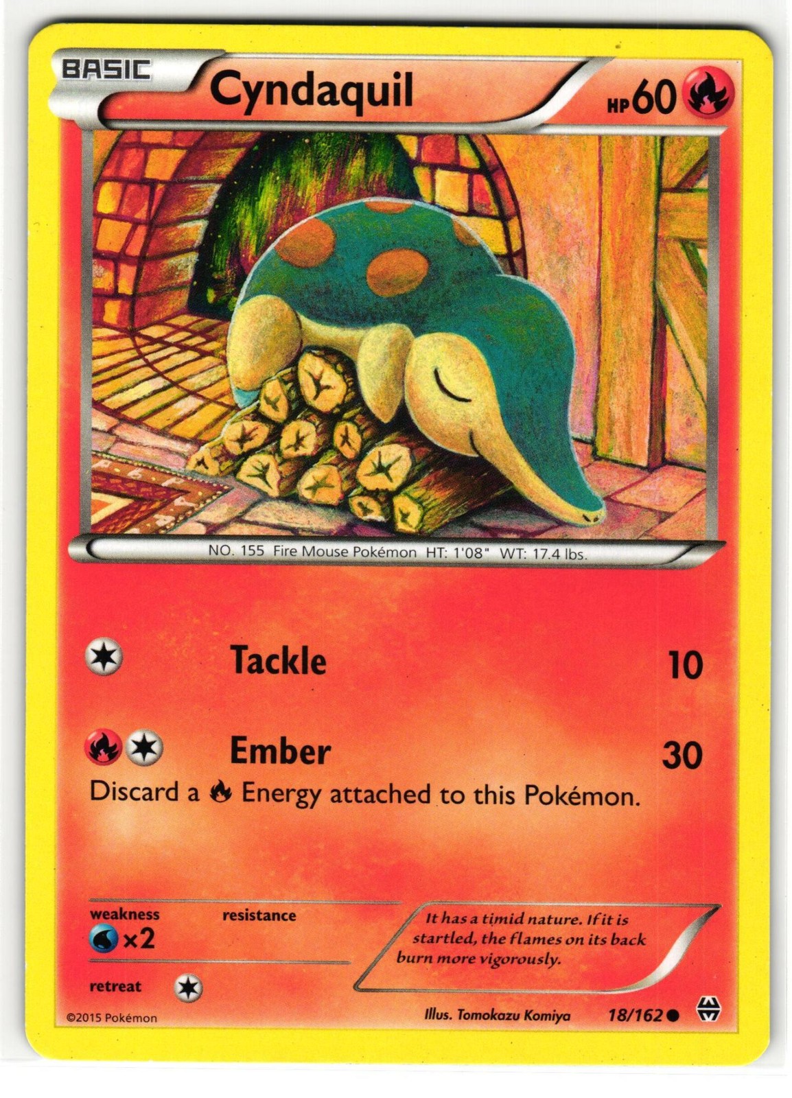 CYNDAQUIL 18/162 BREAKTHROUGH ENGLISH POKEMON TCG