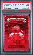 Garbage Pail Kids Worst of 40th - PSA 9 - Bad Breath Seth 8a Ruby Bookend: 1/40