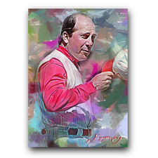 Johnny Bench #37 Art Card Limited 35/50 Edward Vela Signed (Cincinnati Reds)