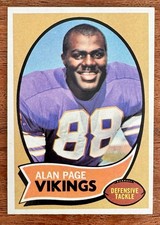 Sharp 1970 Topps #59 Alan Page Rookie RC | Minnesota Vikings | Sharp Card | HOF. rookie card picture