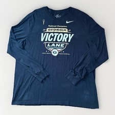 Nike Georgia Bulldogs National Champions 2021 Victory Lane Long Sleeve Men’s XXL