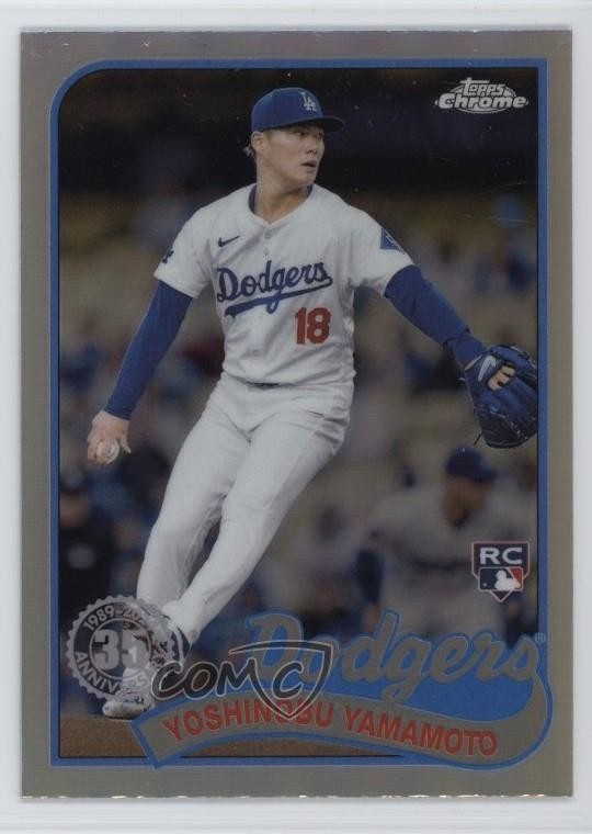 2024 Topps Chrome Update 1989 Topps Baseball Yoshinobu Yamamoto #89CU-5 04xs