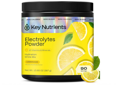 Key Nutrients Multivitamin Electrolyte Powder, Lemonade, 90 Servings