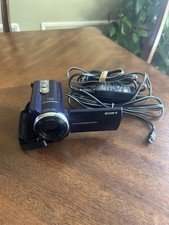 Sony Handycam DCR-SR68 80GB Camcorder - Purple - Tested and Works