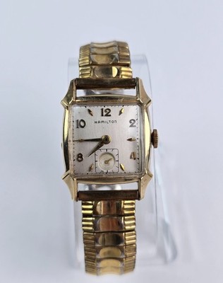 Vintage 1953 Hamilton Dixon Manual Wind 10K GF Watch Small band Runs Good