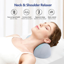 Small Neck Stretcher Pillow for Pain Relief, Medium Soft Cervical Traction De...