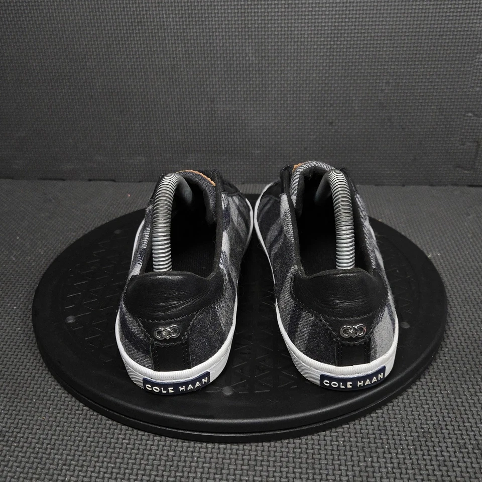 Zapatos Cole Haan para mujer talla 8B gris negro blanco a cuadros con cordones zapatillas bajas Foto 4 de 4