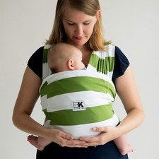 Baby K'tan Print Baby Wrap Carrier, Infant and Child Sling-Olive Stripe XXS,XS,S