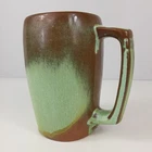 FRANKOMA 5M Pottery Mug Art Green Brown 5.5 inch Cup