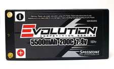 Evolution 5500mAh 200C 2S 7.4V Shorty Lipo Battery Pack