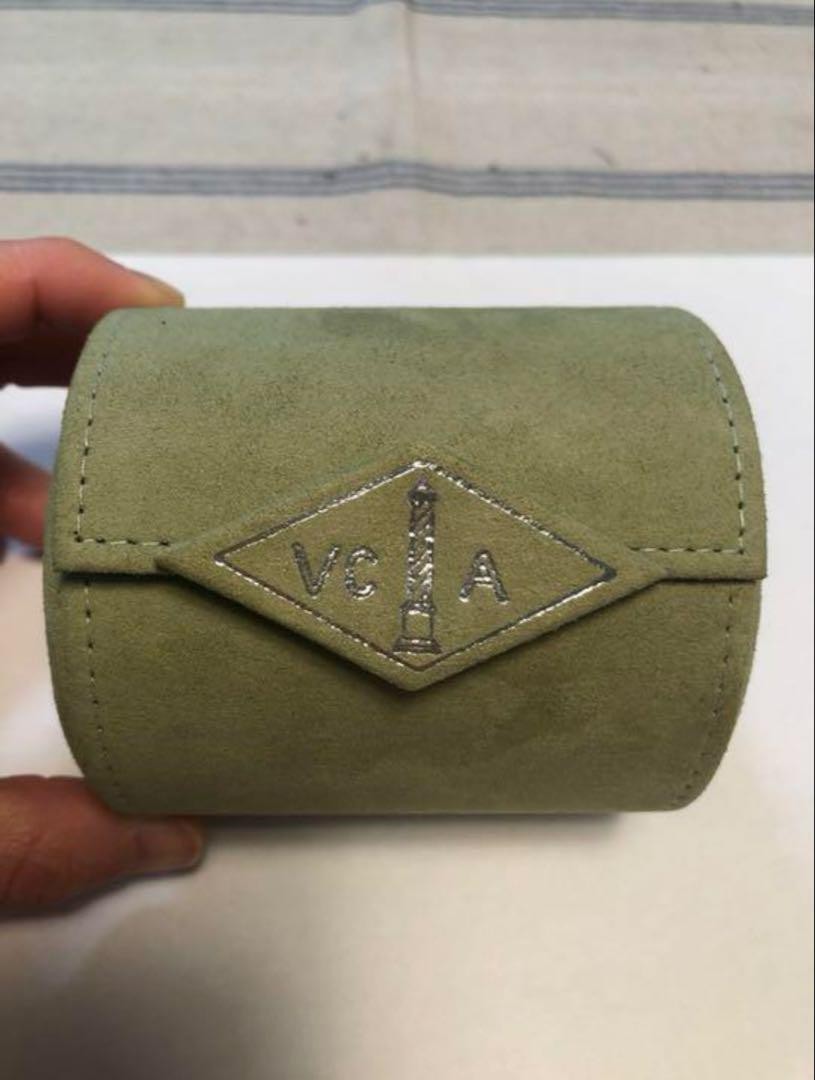 Van cleef & Arpels Watch Bracelet case suede Jewelry Travel box | eBay