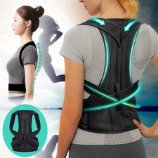 Posture with Adjustable, Breathable Polyester Posture Corrector - Universal Fit