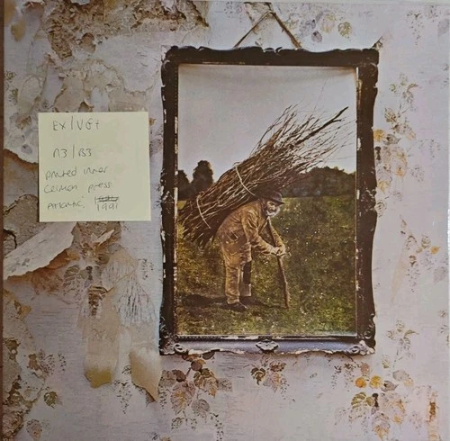 Led Zeppelin 4 Vinyl Record EX/VG+ 50008 1991