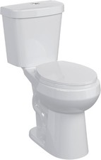 19/21in Two-Piece Toilet Elongated Bowl Dual Flush Slow-Close Seat 12in Rough-In