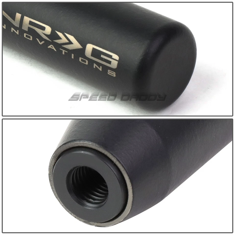 NRG 5" TALL UNIVERSAL HEAVY WEIGHTED RACING MANUAL GEAR STICK SHIFT KNOB BLACK - Image 2 of 4