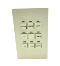 LiteTouch/ Savant 9-Button E-Series Data Input Keypad (Almond)
