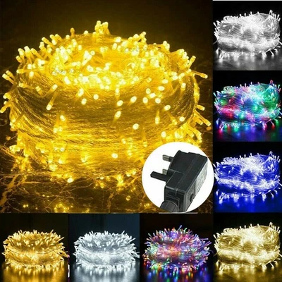 NONMON Fairy String Lights 10-100m Mains Plug In Christmas Tree Indoor Outdoor Xmas UK