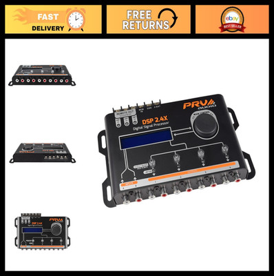 4-Channel Digital Audio Processor DSP, Crossover & Equalizer with Remote Relay
