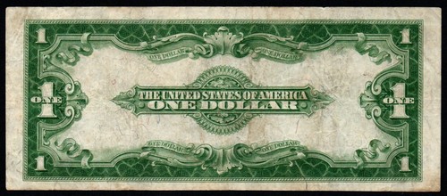 1923 $1 LARGE SIZE Blue Seal Silver Certificate - VERY FINE+! - Picture 2 of 2