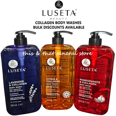 TAKE 2 GET 20% OFF Luseta COLLAGEN Body Washes LAVENDER , CITRUS, POMEGRANATE...