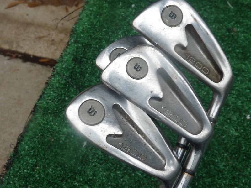 Original Vintage Wilson 1200 Iron Set 3, 5, 7, 8 / Men's RH /w Crossline Grips
