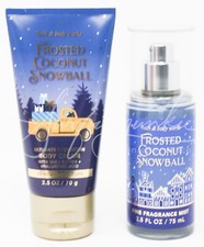 Bath Body Works Frosted Coconut Snowball Mist Spray Mini 2.5oz Body Cream