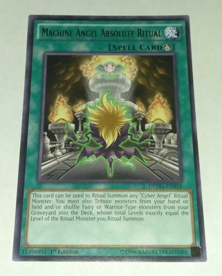 YU-GI-OH Machine Angel Absolute Ritual DPDG-EN018 Rare 1st EDITION LP ...