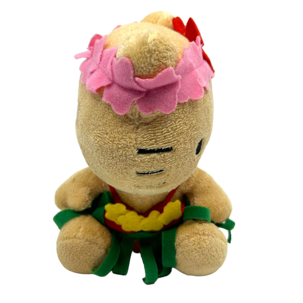 Sanrio 2013 Hello Kitty Hawaii Sunburn Sitting Hula Outfit Plush