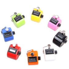 4 Digit Number Dual Clicker Golf Hand Tally Counter Handy Convenient