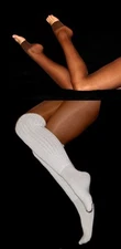 X Tall Tamara Coffee Toeless Pantyhose Socks Hooters Uniform Halloween Costume