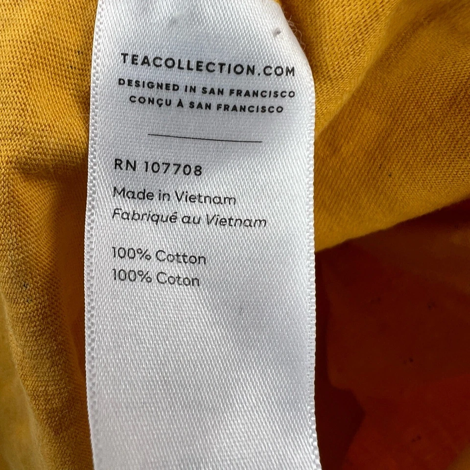 Vestido Tea Collection Estampado Conejito Amarillo Manga Larga Cuello Giro Talla 4 Foto 4 de 4