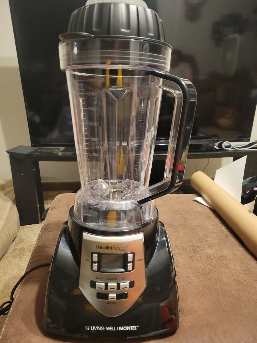 Montel Williams Healthmaster Elite 1200W Blender Black Stainless