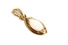 9ct Gold Opal Pendant Marquise Necklace no chain Gift Boxed Made in UK