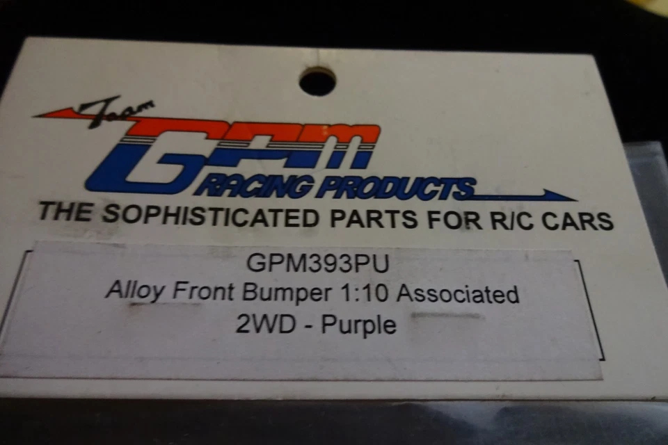 GPM Racing Alloy Front Bumper 1:10 Associated 2WD- Purple GPM393PU - Image 2 of 3