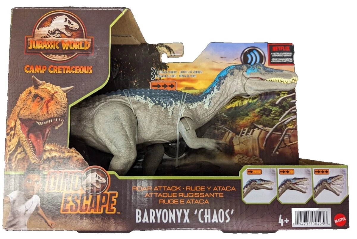 Dino Escape Jurassic World Baryonyx Chaos Dinosaur w Roar BRAND