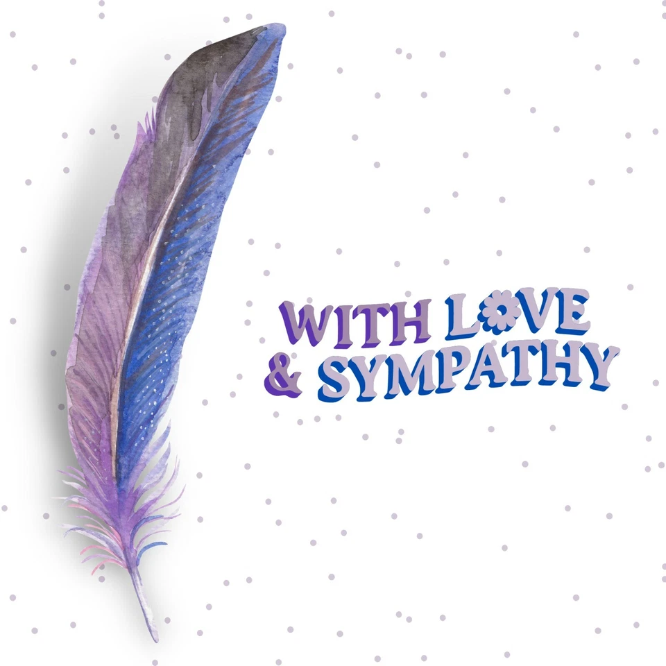 Bereavement Card, Sympathy, Sorry for your Loss, Handmade Card, Remembrance Card - Image 2 of 2