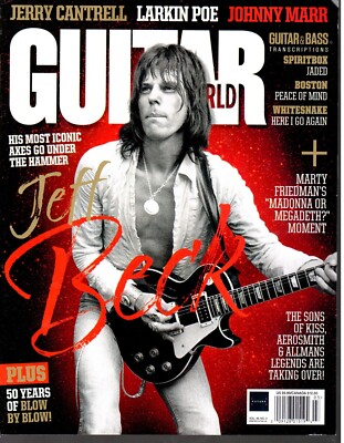 Guitar World March 2025 Jeff Beck Jerry Cantrell Whitesnake Boston Spiritbox