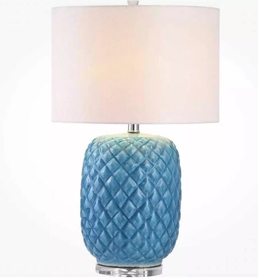 SAFAVIEH Colección de Iluminación Chaney Moderno Azul 25 Pulgadas Dormitorio Sala Leer Foto 2 de 4