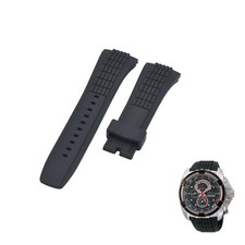 Velatura 7T84-0AA0 26mm Black Rubber Watch Strap For Seiko
