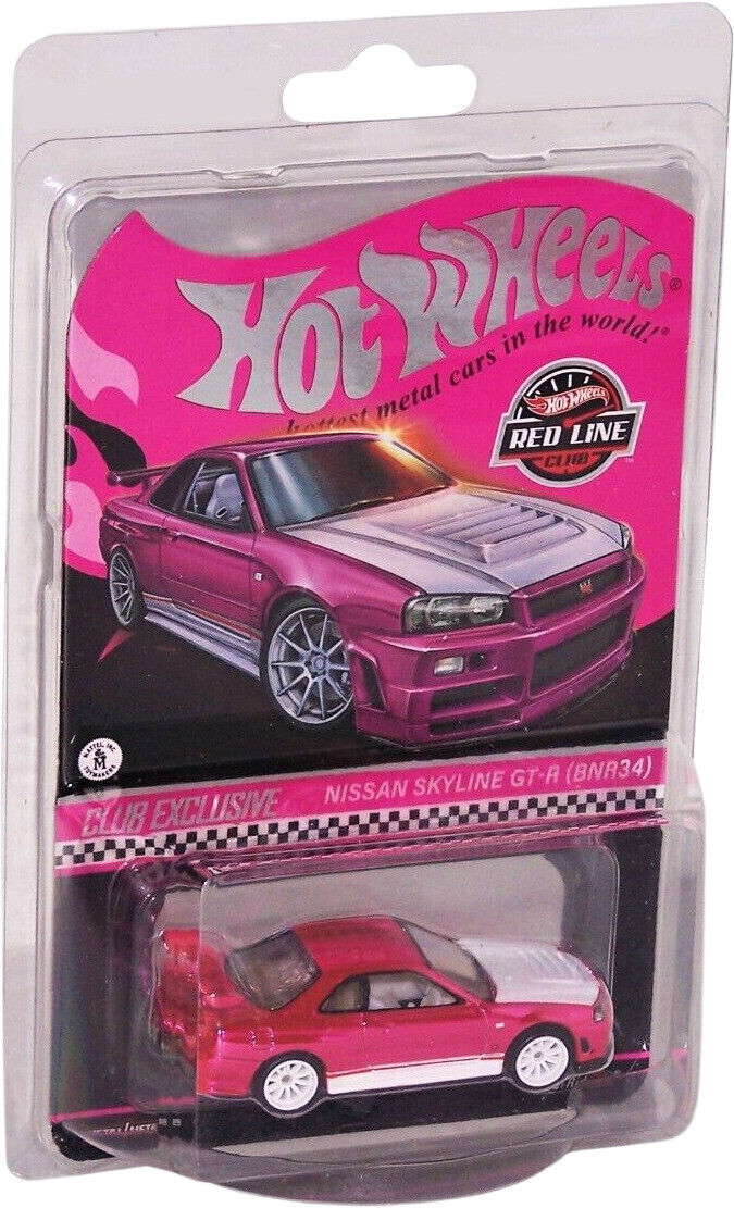 Mattel Hot Wheels RLC Nissan Skyline GT-R 1/64 Car - Pink Mattel Hot Wheels RLC Nissan Skyline GT-R 1/64 Car - Pink