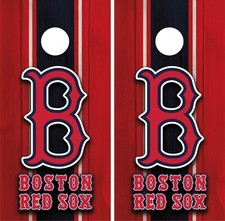 Boston Red Sox Cornhole Board Vinyl Sticker - Decal Wrap