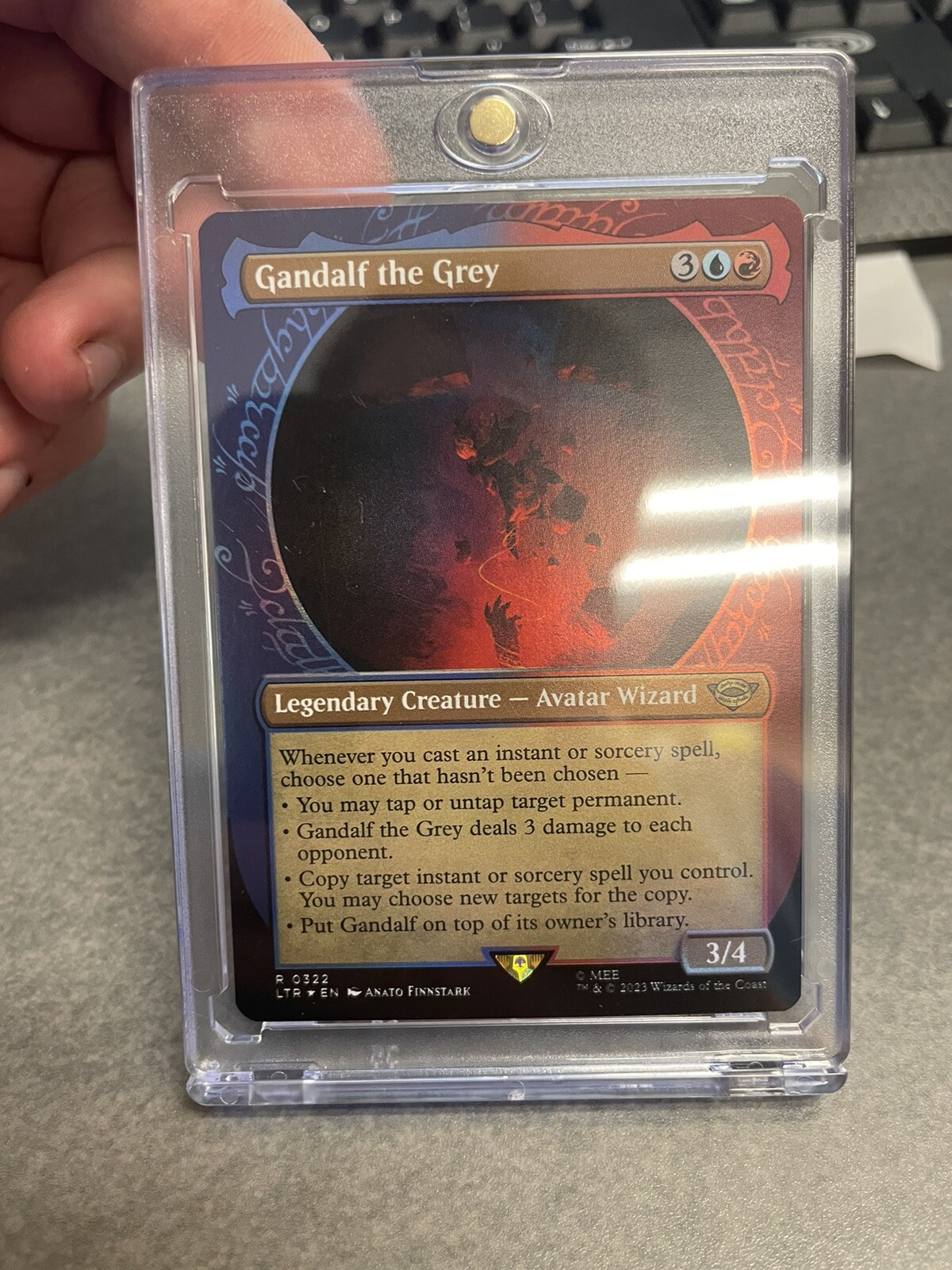 MTG FOIL Gandalf the Grey 322 Showcase - The Lord of the Rings #322 NM