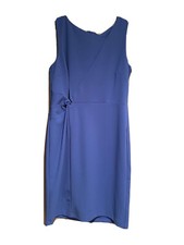 Talbots Women's Size 10P Blue Twist Detail Sheath Dress NWT 159 Originally