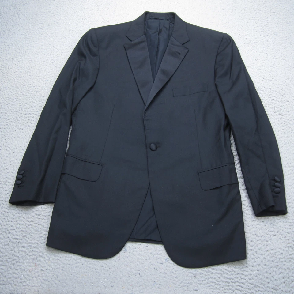 Brioni Jacket Mens 40 Black Tuxedo Smoking Dinner Sport Coat Blazer Italy Luxury - Image 2 of 4