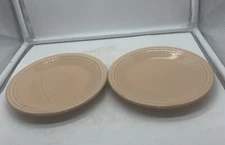 Vintage Set Of (2) Homer Laughlin Fiesta Rose Pink 7 1/4" Salad Plates USA