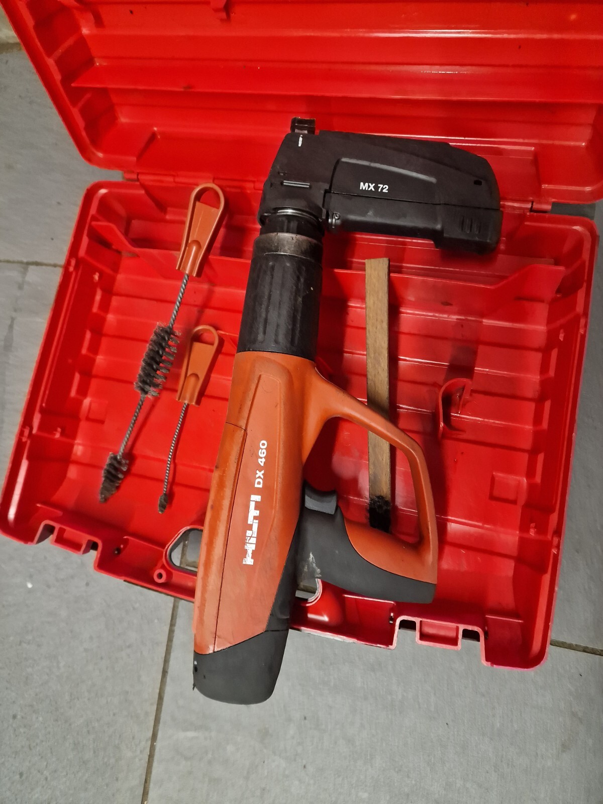 Hilti DX460 Powder Actuated Nail Gun.with MX 72 Magazine eBay