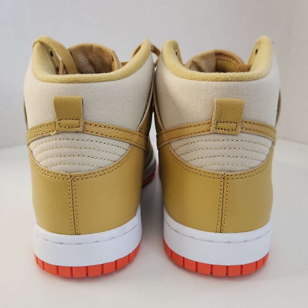 Nike Mens Dunk High DD1399 101 Syracuse - Size, Gold Wheat  display picture 2