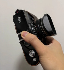 Black/Silver Metal Aluminium alloy Lens Hood for Zeiss zm35/2 35/2.8 50/2 Lens